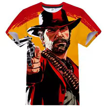Red Dead Redemption 2 Fashion T-shirt Men Women Game 3D Print Streetwear RDR2 Hip Hop Tshirt O-Neck Casual Shirt Tees Tops